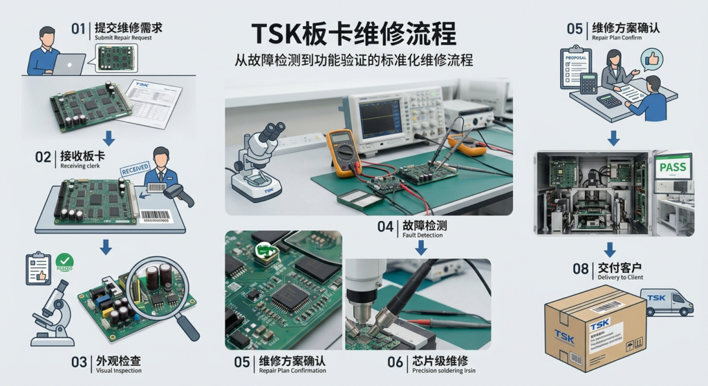 TSK板卡维修流程